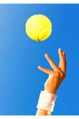 AE Market 1 Adet Sarı Tenis Topu Antrenman Tenis Topu - Tennis Ball Tenis Topu - 7