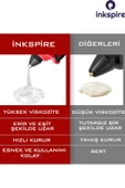 inkspire Sıcak Silikon Tabancası Mumu Kalın 5 Adet Slikon Tabanca İçi Kalın Çubuk Silicone Tabanca Ucu Yedeği - 4