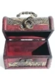 KIRTASİYEM Ahşap Eskitme Sandık Büyük Boy 11*17*14 Cm Görseldeki Ürün. - 1