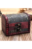 KIRTASİYEM Ahşap Eskitme Sandık Büyük Boy 11*17*14 Cm Görseldeki Ürün. - 2