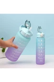 Miomi Su Matarası 2’li Motivasyonel Sporcu Su Matarası Seti 2lt Ve 0,9lt Bpa Free - 2