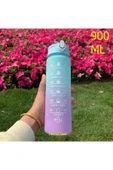 TeknoClass Motivasyonel Su Matarası Su Şişesi Suluk 900 Ml Tritan Spor Salonu Su Şişesi Bpa Içermez Suluk - 1