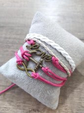 İp Bileklik Çapa Love Sonsuzluk Ayarlanabilir Bileklik thumbnail 2