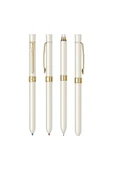 Scrikss Isme Özel Multifonksiyon Kalem 0.5mm Trio 93 Gold Krom - 4