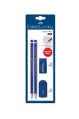 Faber Castell Sınav Seti 2 Adet Sınav Kalemi + Silgi + Kalemtraş - 1
