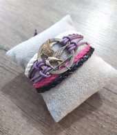 Kuş Figürlü Ayarlanabilir İp Bileklik thumbnail 1