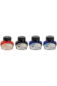 Pelikan 4001 Dolma Kalem Mürekkebi 30 Ml. 1 Kırmızı + 1 Siyah + 2 Mavi - 1
