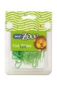 Mas 610 Zooo Seffaf Dörtgen Kutuda Plastik Kaplı Ataş No:3 Yesil X 12 Paket - 1