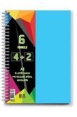 UMUT DEFTER 150 Yaprak A4 Ayraçlı Spiralli Plastik Kapaklı 4 2 Bölümlü Defter - 1