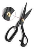 ÇEÇEN HOME Profesyonel Siyah Kumaş Terzi Makası 28cm 11"inç Paslanmaz Çelik Bilenebilir A-275 Özel Kutusunda - 3