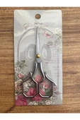 stainles steel Desenli Makas Söz Nişan Makası - Gümüş - 1
