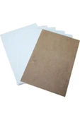 mobilreyon 20 Adet Beyaz Duralit Mdf , Tek Tarafı Beyaz Boyalı ,  4 mm kalınlık , A4 ebatında - 2