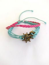 Çapa Sonsuzluk Dümen Ayarlanabilir İp Bileklik thumbnail 2