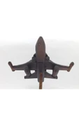 Trend Dünyası Nurtakı F16 Savaş Uçağı Maketi Ayaklı El Yapımı Ahşap Dekoratif Obje Uçak - 1
