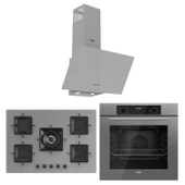 Ferre Flowart Florenz Essential Gri 3'lü Ankastre Set ( QBL63CPR-SS038-D088 ) - 1