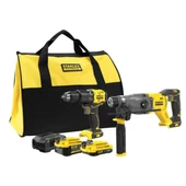 Stanley Fatmax V20 Kömürsüz darbeli Matkap Ve SDS + Kırıcı 1X4AH,1X2AH Akü - 1