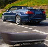 bmw uyumlu e46 coupe arka tampon plastik m tech - 2