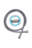AKBELLİ GROUP Elit Çelik Örgülü Kopmaz Dolanmaz Banyo Duş Spiral Hortumu 150cm - 2