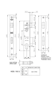 AKBELLİ GROUP CLZ202 Kale 153 U 25 mm Dilli Silindirli Kilit - 2