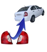Hyundai Accent Era Arka Stop Lambası Sağ Sol Takım Halinde - 1