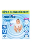 Molfix Bebek Bezi 3 Beden Midi Hiper Ekonomi Paketi 216 Adet thumbnail 1