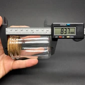 120 ml Cam Kavanoz Mantar Tıpalı - 120cc Yuvarlak Kavanoz, Mantar Tıpalı Cam Şişe x 6 Adet thumbnail 5