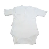 Sema Baby Yarım Kol Kaşkorse Badi (Body) - Beyaz  12-18 Ay - 2
