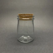 120 ml Cam Kavanoz Mantar Tıpalı - 120cc Yuvarlak Kavanoz, Mantar Tıpalı Cam Şişe x 6 Adet thumbnail 3