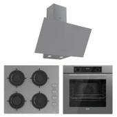 Ferre Flowart Lumora Plus Gri 3'lü Ankastre Set ( QBL63CPR-CS208-D079 ) thumbnail 1