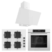 Ferre Flowart Ventora Plus Beyaz 3'lü Ankastre Set ( QBL63CB-SS206-D078 ) thumbnail 1