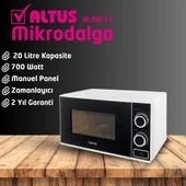 Altus ALMD 20 20 lt Siyah Mikrodalga Fırın thumbnail 5