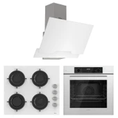 Ferre Flowart Lumora Pro Beyaz 3'lü Ankastre Set ( QBL63CB-CS206-D064 ) thumbnail 1