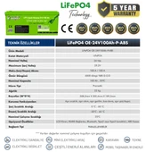 Orbit 24V 100Ah LifePO4 Marin Bluetooth Lityum Akü - 2