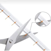 Neon LED şerit 5metre Buz Mavisi LED zincir bandı hortum esnek dekoratif aydınlatma ışık 12V 10W - 8