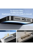 iPhone 15 Pro Max Kılıf Kamera Lens ve Hoparlör Toz Korumalı Magsafe Şarj Özellikli Esnek Silikon thumbnail 3