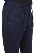 Dagoster DMG23-611275 Lacivert Normal Bel Double Paça Flota Cepli Erkek  Pantolon - 3