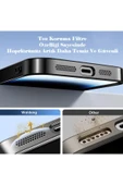 iPhone 15 Pro Max Kılıf Kamera Lens ve Hoparlör Toz Korumalı Magsafe Şarj Özellikli Esnek Silikon thumbnail 3