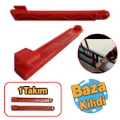 Plastik Baza Piston Kilidi Baza Kapanma Önleyici Güvenlik Önlem 1 Çift Sağ Sol Takım Aparat Kilit - 1