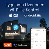 NPO FGTCM009 Dokunmatik Wifi TUYA Destekli 3'lü Akıllı Elektrik Anahtarı-Beyaz - 2