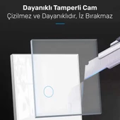 NPO FGTCM009 Dokunmatik Wifi TUYA Destekli 3'lü Akıllı Elektrik Anahtarı-Beyaz - 3
