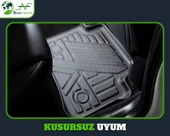 Volkswagen Tiguan Allspace 2016-2023 Uyumlu 4D Premium Havuzlu Paspas Bizymo - 4