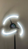 yüceeller RGB Modern Led Lambader Dim Edilebilir Oturma odası Çalışma odası SİYAH RENK - 4
