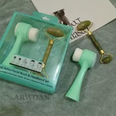 ARWOAN Çift Etkili Yüz Temizleme Fırçası ve Saç Bandı Seti - 4