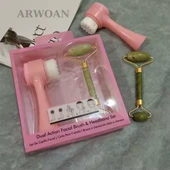 ARWOAN Çift Etkili Yüz Temizleme Fırçası ve Saç Bandı Seti - 3