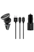 X10 Telefon Tutucu, Şarj Kablosu Ve Çakmaklık Set - 1
