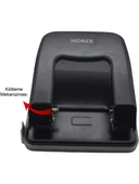 Norex Metal Delgeç 40 Sayfa Kapasiteli Siyah UH104-109 - 2