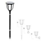 2 Adet NOAS YL74 1011 S Solar Bahçe Armatür 15W 6400K Beyaz Işık - 1