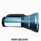 200W LED Şarjlı Kamp Feneri & El Feneri | 8800 mAh | 3 Işık Modlu | Powerbank Özellikli - 5