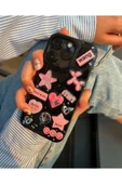 Iphone 15 Uyumlu Pembe Figürlü Silikon Kılıf - 1