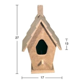 Ahşap Kuş Yuvası 27x17cm KU238 - 1
